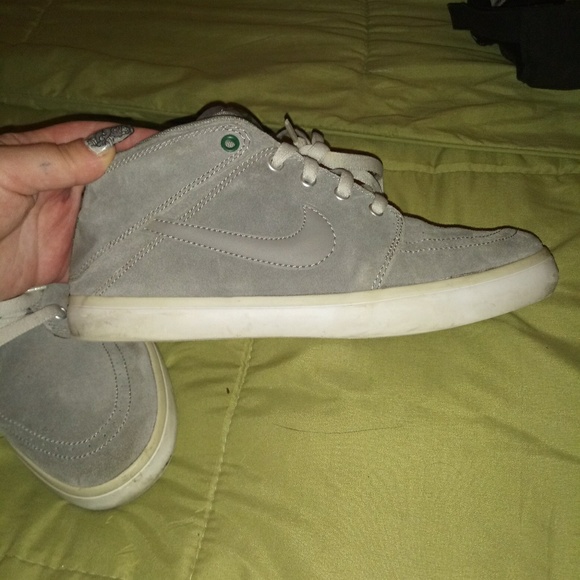 Nikes high tops grey womens sz 8 men sz6.5 - Picture 8 of 8